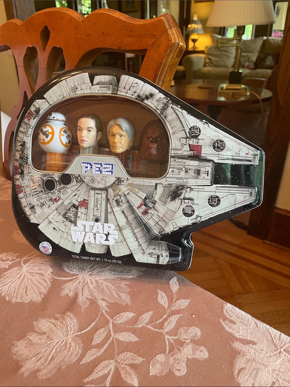 Vintage Disney Star Wars PEZ Collectible Tin - Black, Red, White